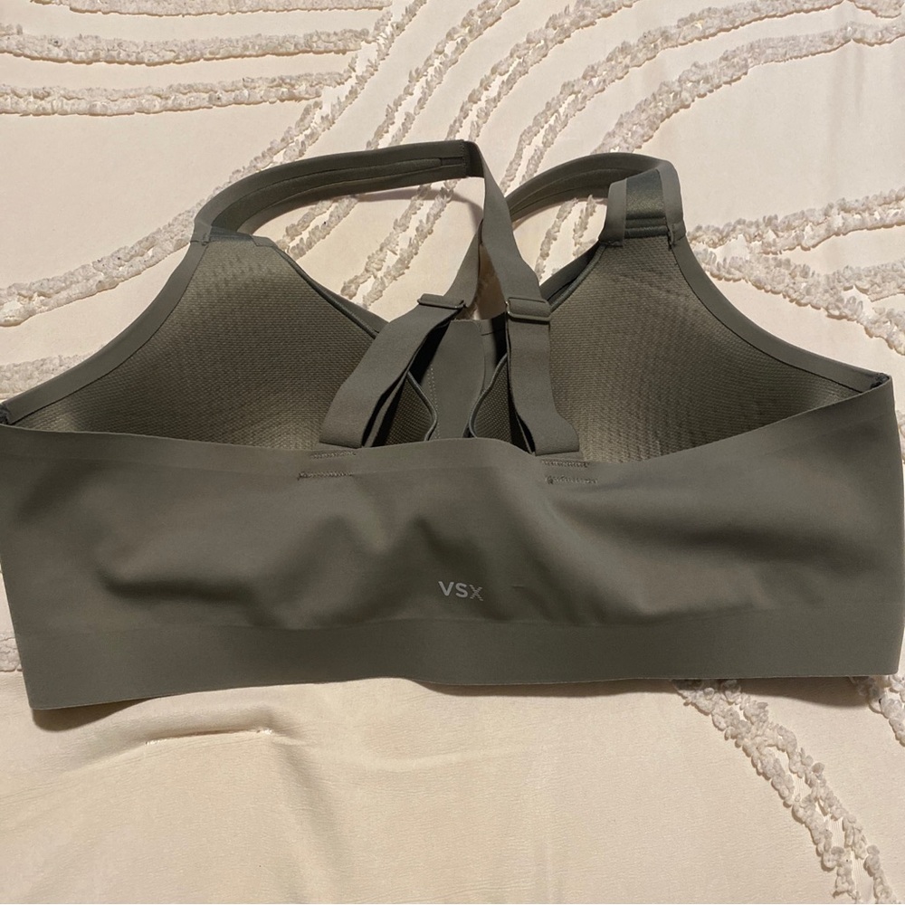 Victoria's Secret Olive Front-Zip Sports Bra 34B - Picture 6 of 8